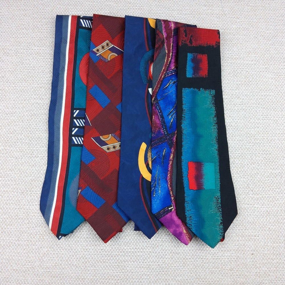Bugatti Set of 5 Colorful‎ Neckties